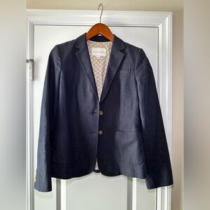 Linen-Cotton Banana Republic Blazer Sz 8 Quiet Lux Workwear Business Academia